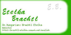 etelka brachtl business card